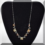 J121. Ayala Bar enamel necklace. - $50